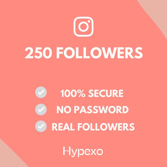 Instagram Followers Growth Service | 250 Followers | Social Media Boost