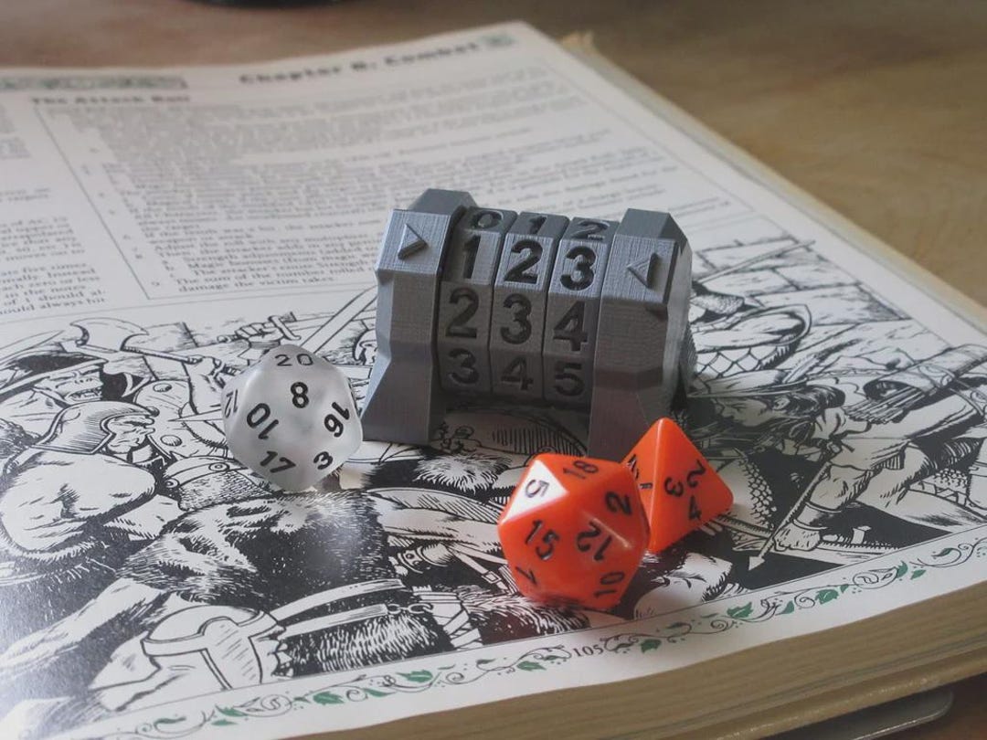 D&D Life Counter + Stat Tracker – Modular Tabletop RPG Dial (HP / Stats ...