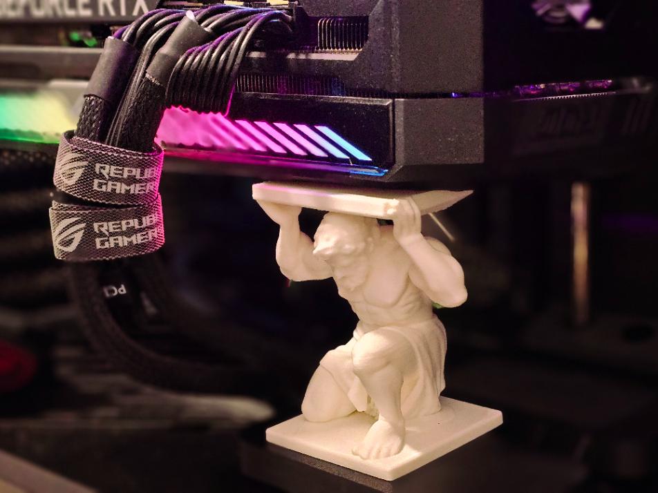 Adjustable Atlas Gpu Support Bracket Anti Sag Holder, 3D Printed ...
