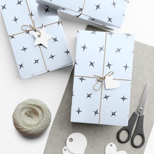 Starry Sky Gift Wrap Papers | Unique Wrapping Paper, Holiday Gift Wrap, Birthday Wrapping, Shower Gifts, Festive Packaging