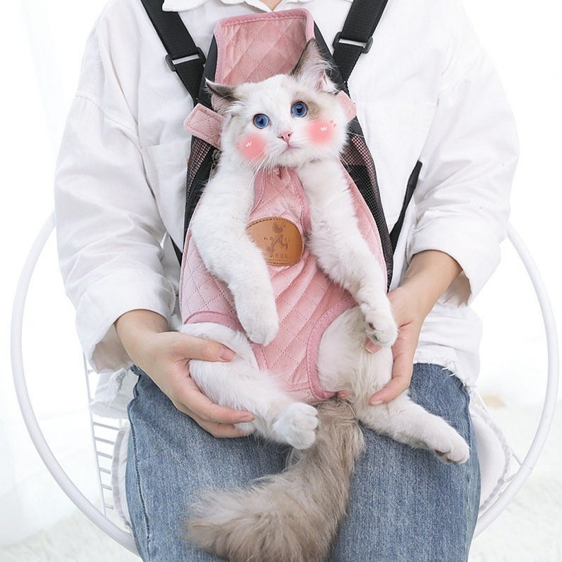 Safe Cat Carrier Harness COMFYCUTE&FUN Alternative Cat Etsy