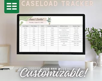Minimalistische caseload-tracker | Bewerkbare Excel-sjabloon