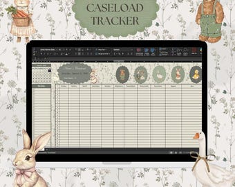 Woodland caseload-tracker | Gezellige Excel-planner voor therapeuten