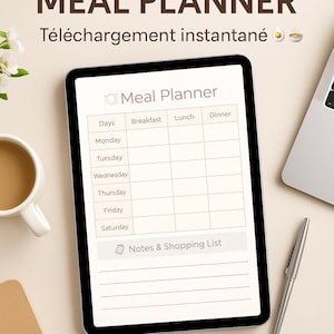 Meal Planner 2025 – Printable Weekly Meal Planner – Food Organization