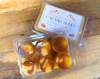 Caramel Honey Wax Melts: Fall Scented Soy Wax, Handmade