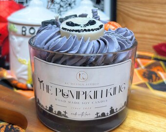 The Pumpkin King Candle, 16oz | Jack Skellington Inspired Halloween Soy Candle