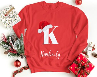 Custom Christmas Sweatshirt – Personalized Holiday Name Sweater, Cozy Festive Pullover, Holiday Party Outfit, Gift for Her or Him