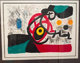 Joan Miró – Signed in Plate Limited Edition Lithograph (77/250)