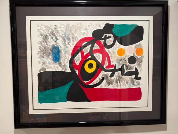 ジョアン　ミロ　　リトグラフ ジョアン・ミロ – サイン入り限定版リトグラフ (77/250) - Etsy 日本
