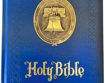 Vintage Holy Bible 1976 Freedom Edition | King James Version | Bicentennial Commemorative | Illustrated Family Bible