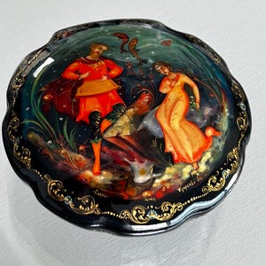 Russian Miniature Lacquered Box - Etsy