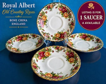 Saucer, Royal Albert Old Country Roses, Bone China England