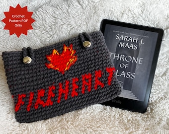 Haakpatroon Fireheart Kindle-hoes: glazen troon e-readercover (pdf-patroon)