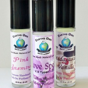 Aceite perfumado en roll-on / Concentrado y de larga duración / Aceite corporal perfumado / Cumpleaños / Idea de regalo / Regalo para ella / Regalo para él / 0,33 fl oz