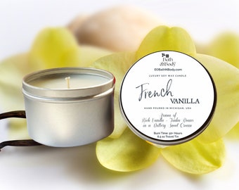 Jivisa Cozy Vanilla - Set Di Candele Profumate In Cera Di Soia, Versate A Mano, 90g, Per Casa E Camera Da Letto, Aroma Vaniglia