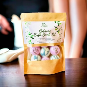 Pedicure Foaming Bath Bombs Gift Box 10 Piece Set | Gift for Her | Gift from Toddler | Foot Bath | Gift for Mom | Vegan