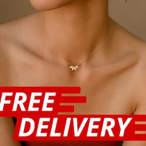 Marquise Diamond Necklace by CaitlynMinimalist • Flower Petal Diamond Necklace • Flower Necklace  • Gift for Mom