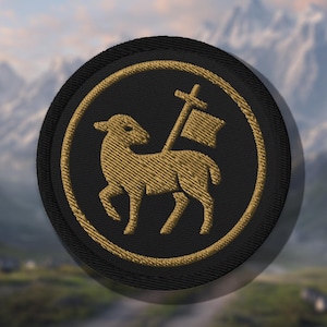 Lamb of God Embroidered Patch – Tactical Catholic Embroidered Patch | Catholic Patch