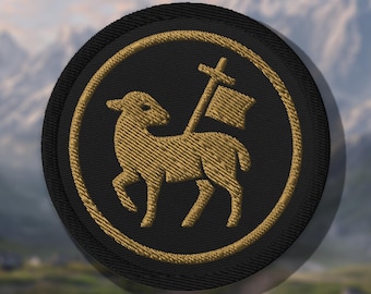 Lamb of God Embroidered Patch – Tactical Catholic Embroidered Patch | Catholic Patch