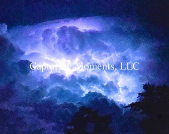 雷雨のアートプリント：ドラマチックな自然写真