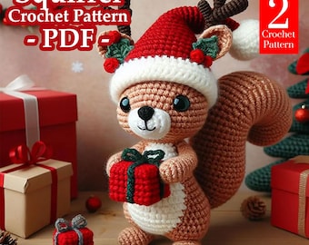 Squirrel Crochet Pattern, Amigurumi pattern Squirrel, Crochet pattern Squirrel, PDF English, DIY