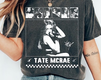 T-Shirt Unisex Tate McRae - Maglietta Divertente In Cotone 100%