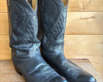 Rare Spider Web Black Widow Cowboy Western Boots Men