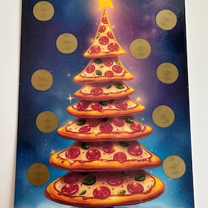 Spaaruitdaging pizzakerstboom | Budgettering | Geldvulling | Contante enveloppen