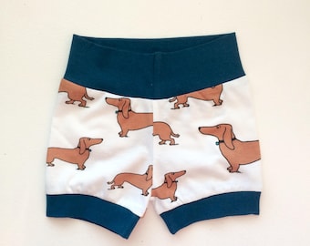Hipster Baby Shorts / Baby Girl Shorts / Baby Boy Shorts / Bubble Shorts / Dog Print Fabric Shorts