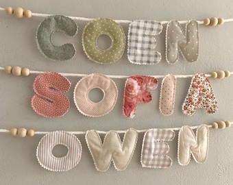 Custom Baby Name Banner / Personalized Child Name Garland