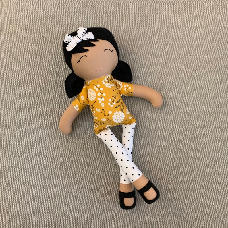 Cloth Doll Fabric Doll Modern Rag Doll Soft Doll Etsy