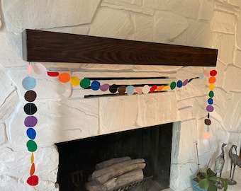Rainbow Circle Felt Garland - Pride Bunting