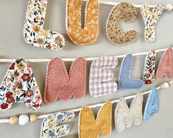 Custom Baby Name Banner / Personalized Child Name Garland