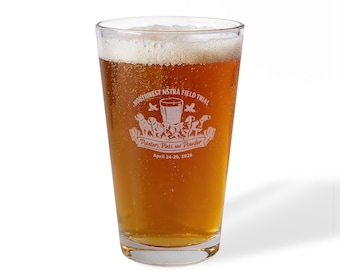 NSTRA Pointers, Pints, and Powder - 16 oz Pint Glass