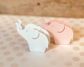 Baby Elephant Candy, Favor Boxes, Baby Shower, Baby Trinket Box, Mini Box