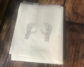 Skeleton Hands Bag, Creepy Candy Bags,Favors, Treats