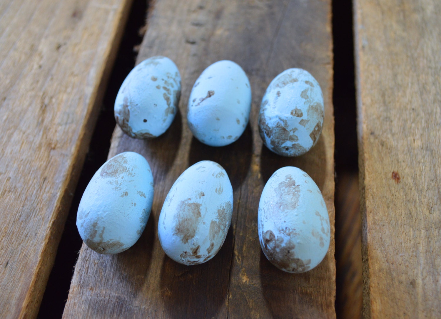 Hand Painted Robin's Eggs Wood Decor Etsy