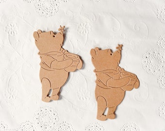 Winnie the Pooh with Hunnypot  Die Cut, Card Making, Scrapbooking, set of 2