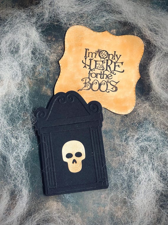 I'm Only Here for the Boos Gift Tags, Junk Journal Cards