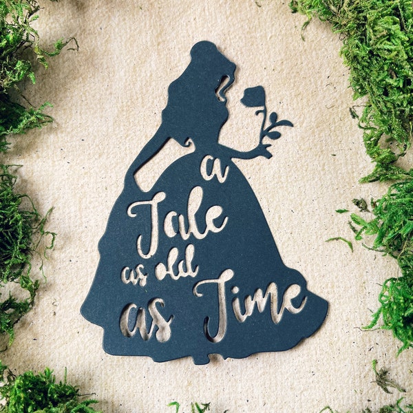 Belle,Beauty and the Beast, Die Cut, Silhouette, Card Making, Scrapbooking