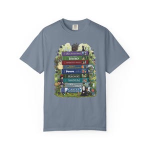 Vintage Studio Ghibli Shirt, 90er Jahre Zeichentrickfilm VHS T-Shirt, Ghibli Fan Geschenk, Y2K Cartoon Shirt, Retro Style Japanisches Cartoon Top Blue Jean