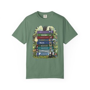 Vintage Studio Ghibli Shirt, 90er Jahre Zeichentrickfilm VHS T-Shirt, Ghibli Fan Geschenk, Y2K Cartoon Shirt, Retro Style Japanisches Cartoon Top Light Green