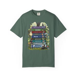 Vintage Studio Ghibli Shirt, 90er Jahre Zeichentrickfilm VHS T-Shirt, Ghibli Fan Geschenk, Y2K Cartoon Shirt, Retro Style Japanisches Cartoon Top Blue Spruce