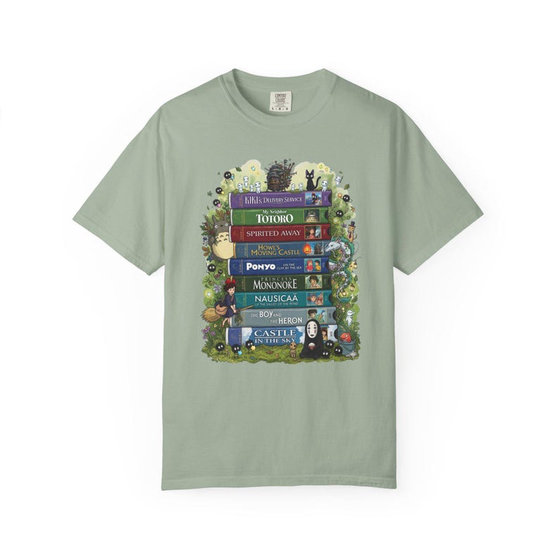 Vintage Studio Ghibli Shirt, 90er Jahre Zeichentrickfilm VHS T-Shirt, Ghibli Fan Geschenk, Y2K Cartoon Shirt, Retro Style Japanisches Cartoon Top Bay