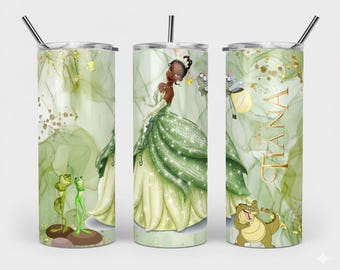 Tiana Princess and the Frog 20oz Tumbler Wrap Template (Digital Download)