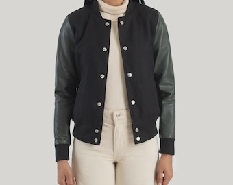 Giacca ibrida Savant Green & Black Varsity