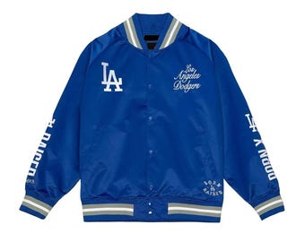 Bomber in raso blu post-stagione dei Dodgers Born Raised LA
