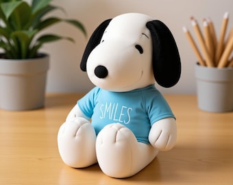 Peluche gigante a forma di cane / Grande cuscino morbido da coccolare / Decorazione minimalista per la stanza / Regalo accogliente per bambini e adulti