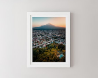 Impresión del monte Fuji, fotografía de paisaje japonés, póster de viaje para decoración del hogar.