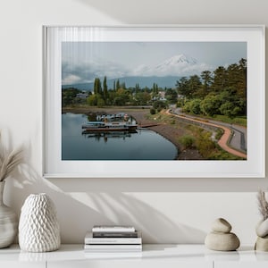 Mount Fuji Print – Japan Lake Landscape Wall Art | Nature Photography | Japanese Scenery | Peaceful Travel Decor | Fuji Photo